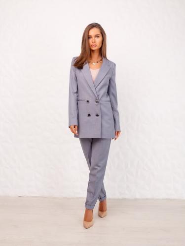 Костюм женский офисный, серый