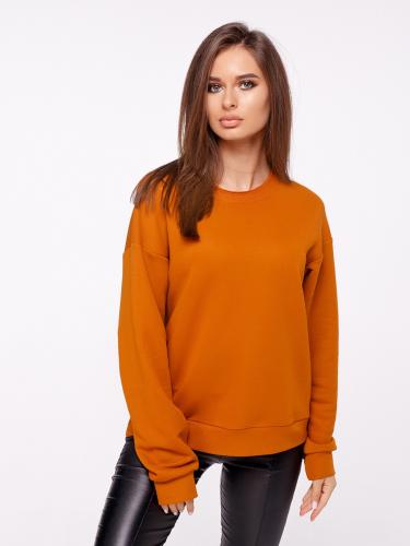 Свитшот женский с необработанной горловиной