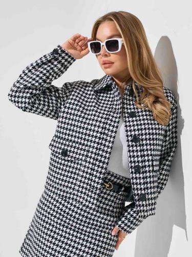 Куртка-рубашка женская из твида