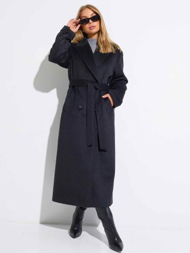 Двубортное женское пальто классическое