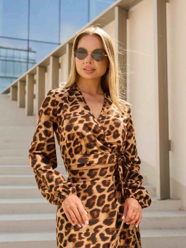 Блузка женская укороченная с длинным рукавом