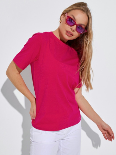 Футболка женская базовая, фуксия