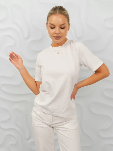 Футболка женская базовая, белая