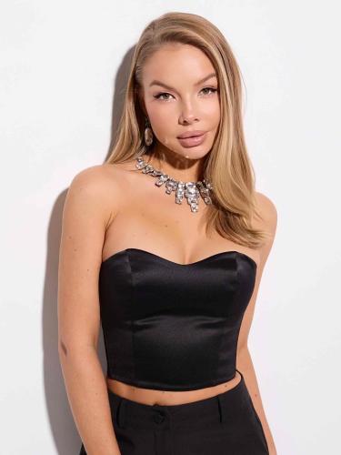 Топ женский атласный