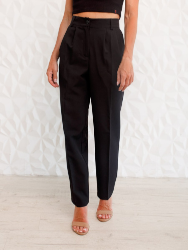 Брюки женские прямые классические, черные