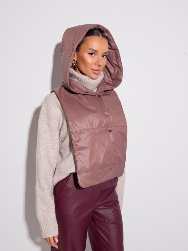 Накидка женская 22068/1, кофейный