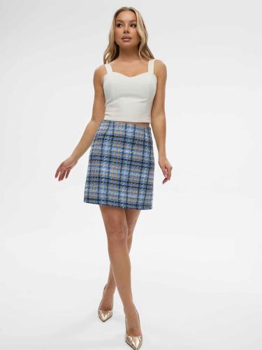 Юбка из твида с в клетку