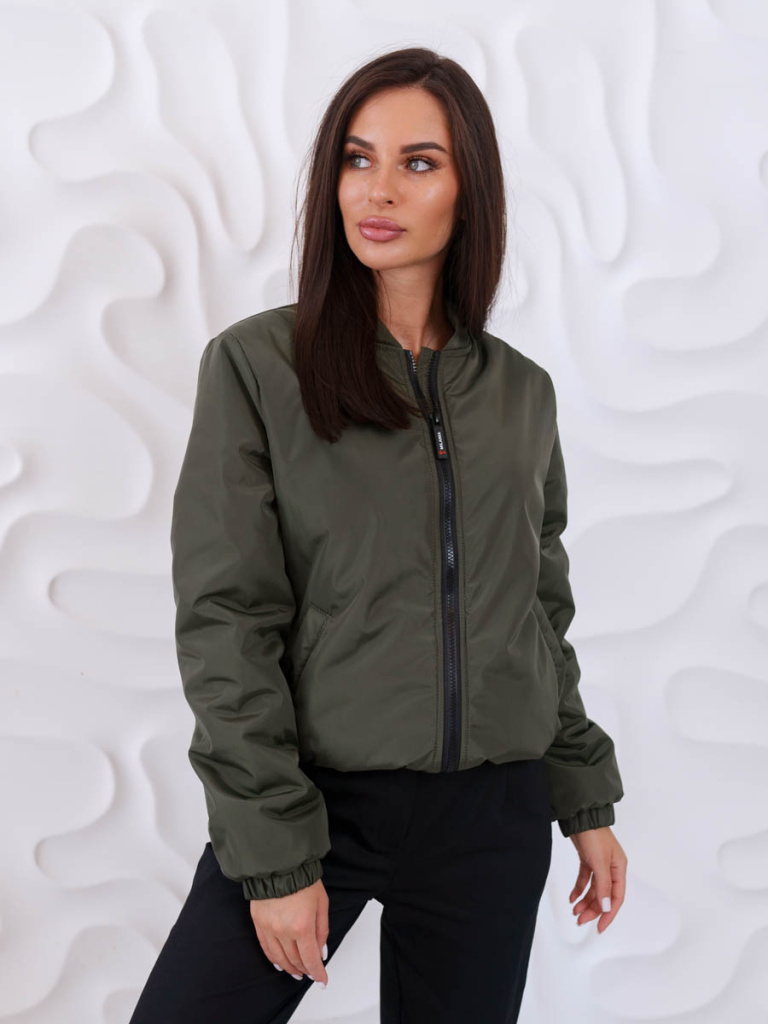 Бомбер женский утепленный фото