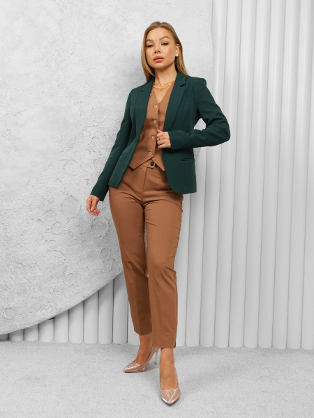 Брюки женские офисные, кофейные