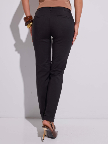 Брюки женские зауженные, черные