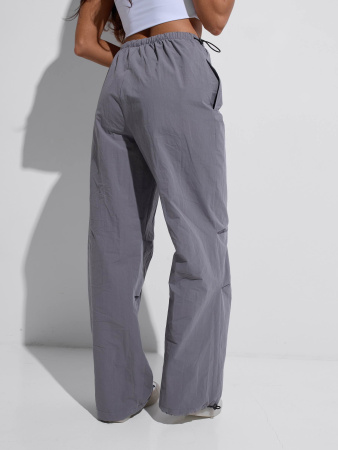 Брюки-баллоны спортивные женские, серые