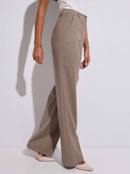 Брюки классические из вискозы, хаки