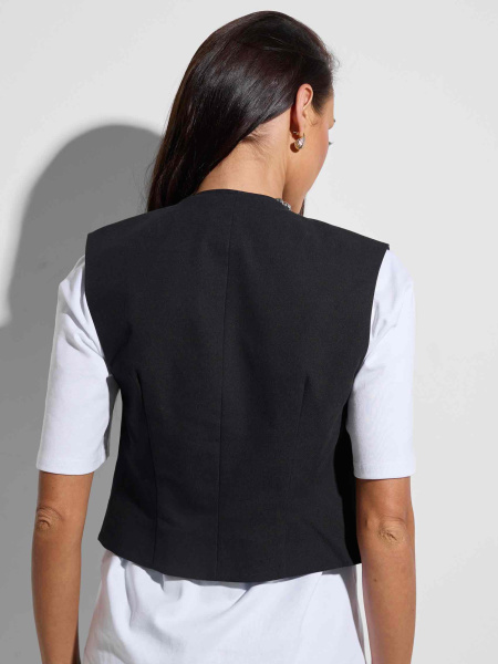 Жилет женский хлопковый, черный