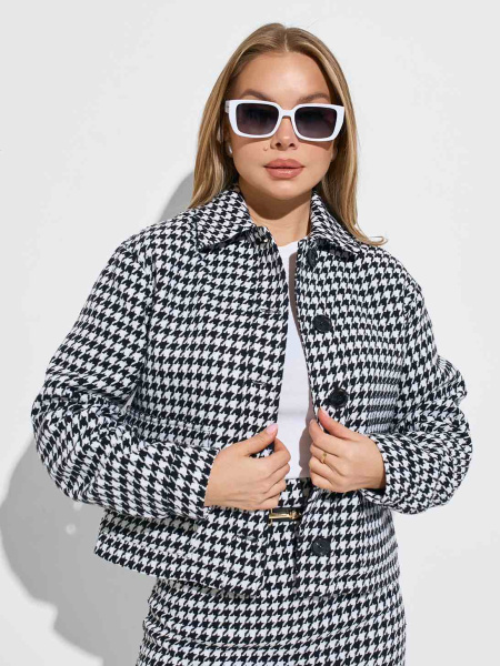 Куртка-рубашка женская из твида