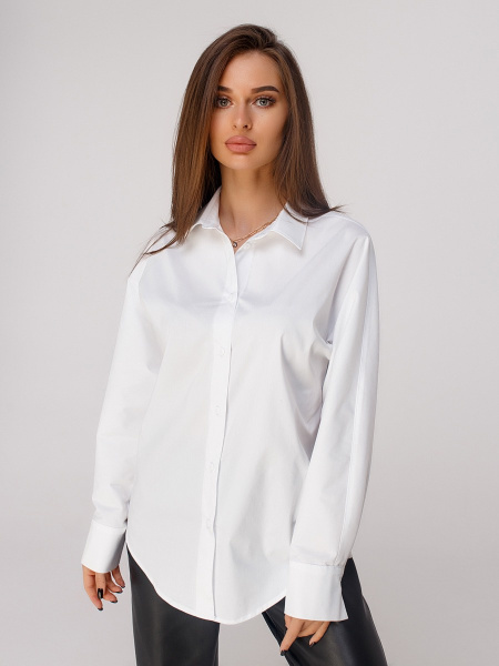Рубашка женская классическая, белая