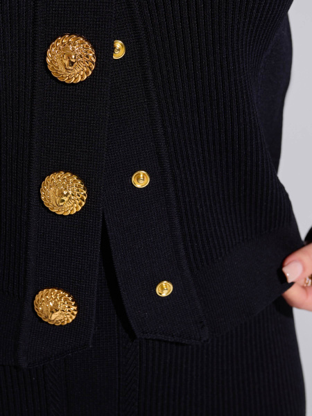 Костюм женский трикотажный с платьем и жакетом