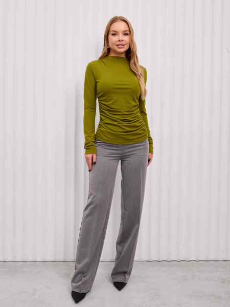 Брюки из вискозы классические, серые