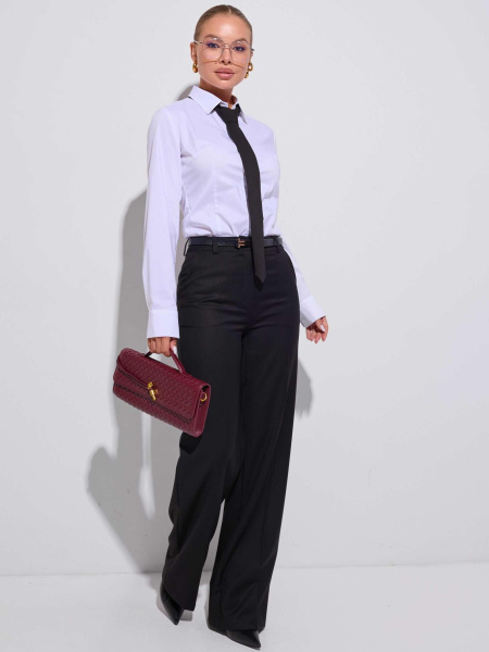 Брюки классические из вискозы, черные