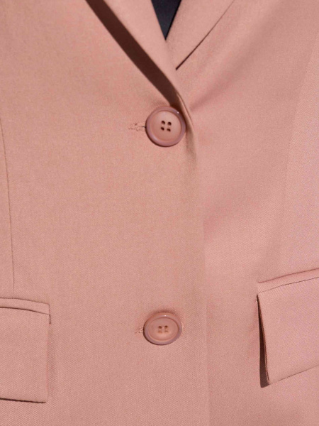 Жакет женский оверсайз из вискозы, кофейный