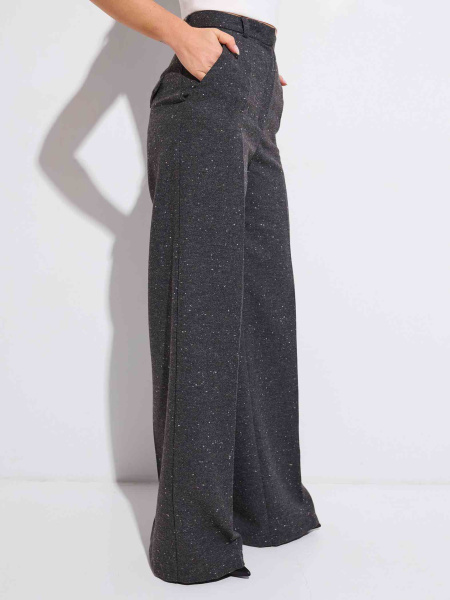 Классические брюки-палаццо женские из твида