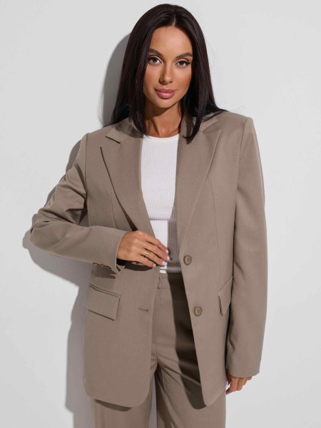 Жакет женский оверсайз из вискозы, хаки