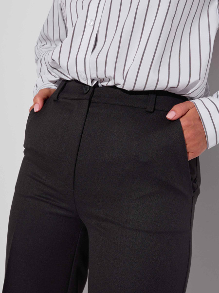 Брюки из вискозы классические, черные
