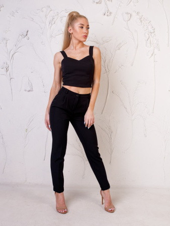 Брюки женские офисные классические, черные
