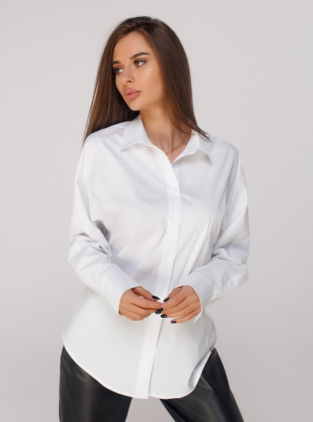 Рубашка женская классическая, белая