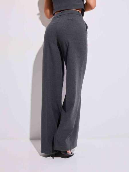 Женские брюки-палаццо из вискозы, графит