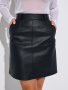Юбка-мини из эко-кожи