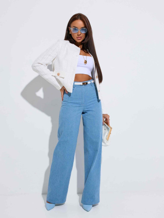 Топ женский базовый на бретельках, белый