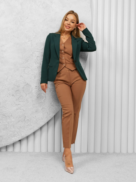 Брюки женские офисные, кофейные