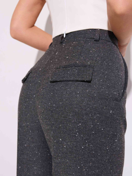 Классические брюки-палаццо женские из твида