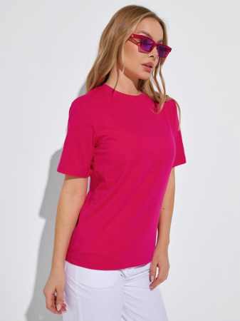 Футболка женская базовая, фуксия