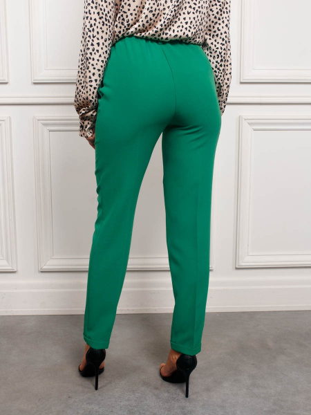 Брюки женские офисные классические, зеленые