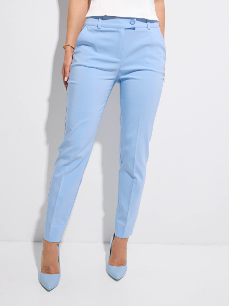 Брюки женские офисные, голубые