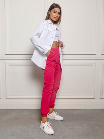 Куртка женская джинсовая с накладными карманами