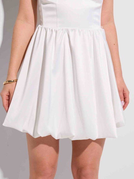 Юбка-баллон, белая