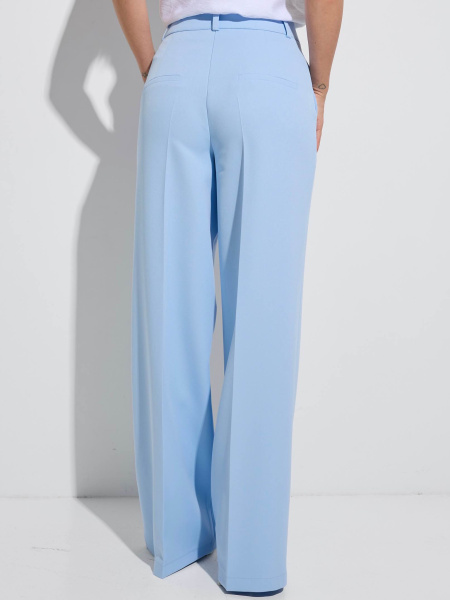 Брюки-палаццо женские классические, голубые