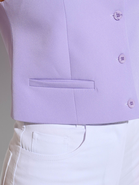 Жилет женский базовый, сиреневый