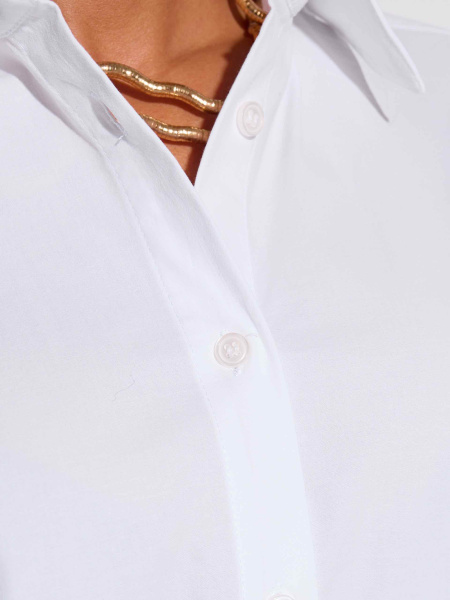 Рубашка женская хлопковая с накладным карманом