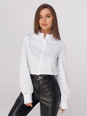 Блузка женская с воротником-стойкой