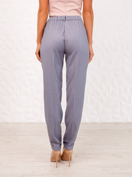 Брюки женские офисные из вискозы, серые