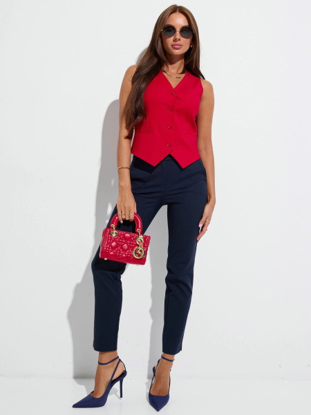 Брюки женские офисные, темно-синие