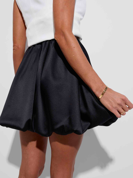 Юбка-баллон, черная