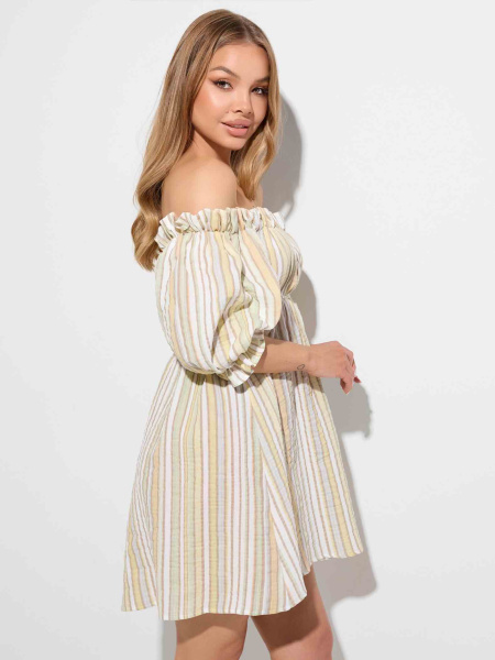 Сарафан летний из муслина в полоску