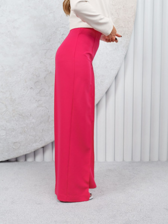 Брюки-палаццо женские со стрелками, фуксия