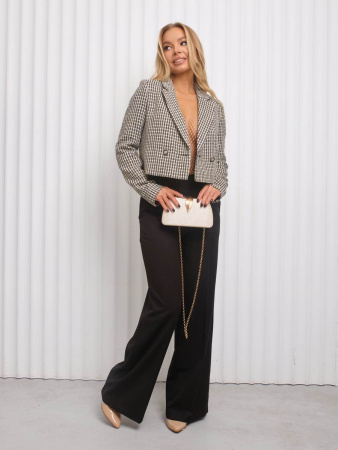 Жакет женский укороченный из твида