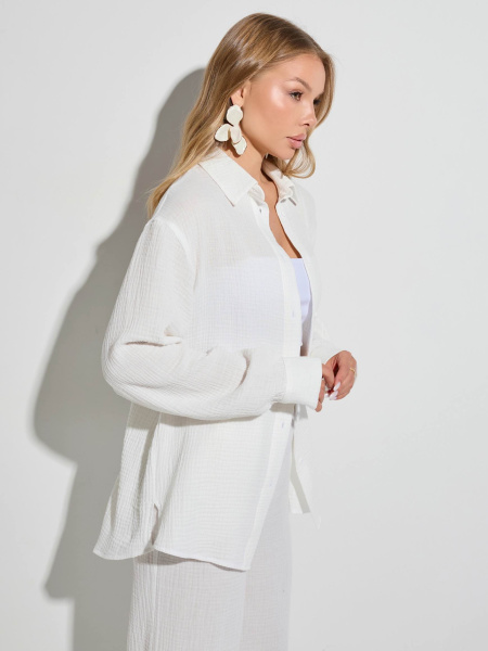 Рубашка из муслина, белая