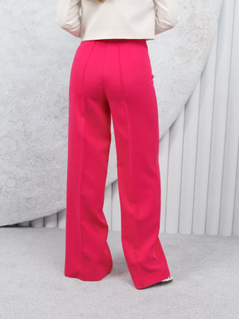 Брюки-палаццо женские со стрелками, фуксия
